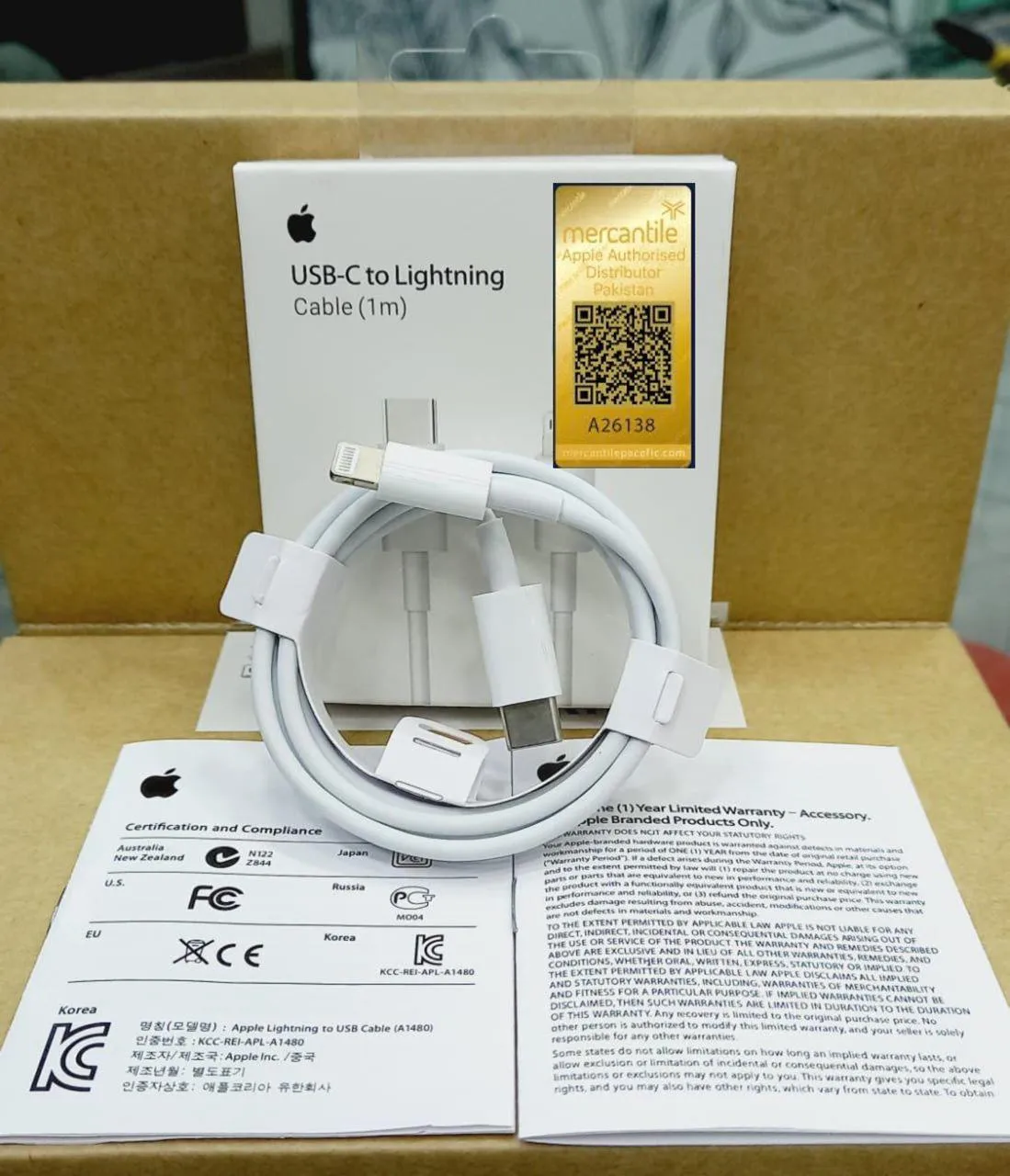 Original 20W US Plug Fast PD Charger With Type-C to Lightning Cable | Power Adapter Compatible With 7,8,Xs XsMax,11,12 Series - Image 3