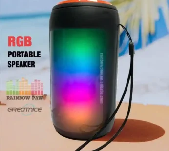 Mini Portable Bluetooth Speaker with Colorful Lights, SD Card, and USB Support – Your Ultimate On-the-Go Sound Companion!