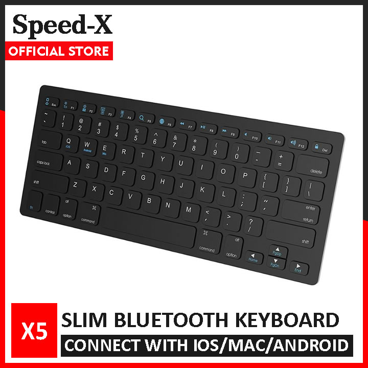 SpeedX Bluetooth Keyboard for Tablet / Mobile - Slim Wireless Bluetooth Keyboard X5 - Image 2