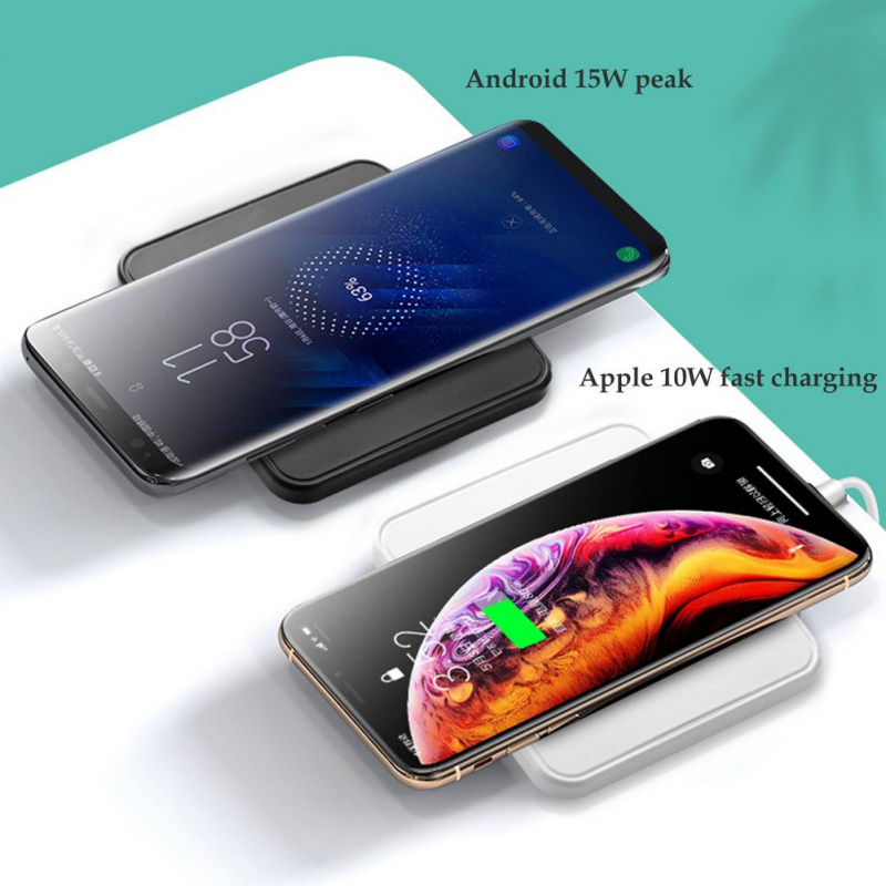 15W Wireless Charger Adapter Quick Charge Dock Stand Certified Fast Charging For Smartphones