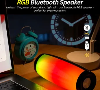 Wireless Bluetooth Speaker RGB ~ Mini Wireless Portable Bluetooth Speaker with Big Sound, High Bass & Woofer Home for Mobile, PC Computer & Laptop ~ Rechargeable Bluetooth Speaker supports SD Card, USB, FM Radio by FunBug