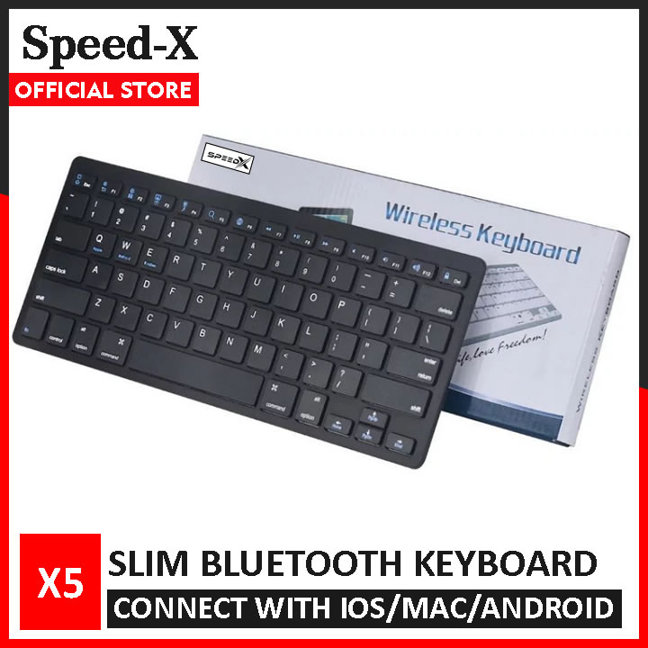 SpeedX Bluetooth Keyboard for Tablet / Mobile - Slim Wireless Bluetooth Keyboard X5 - Image 3