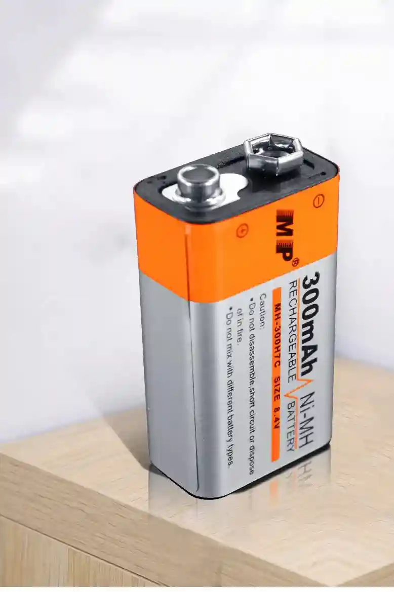 Rechargeable 9 Volt battery MP 9v battery 300mAh - Image 3
