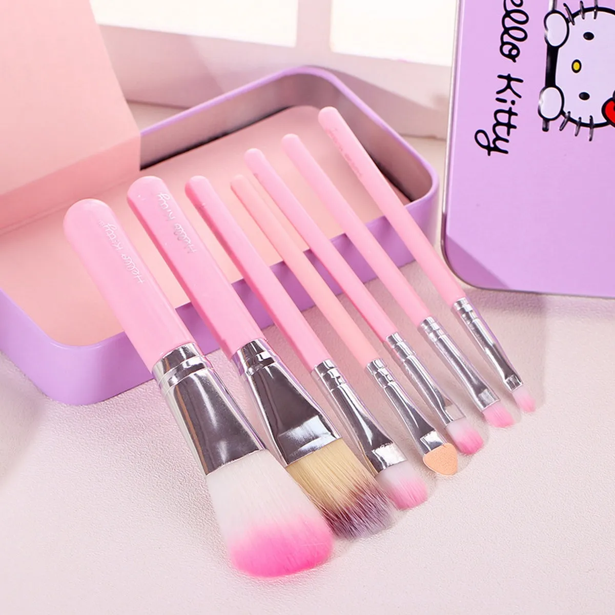 7 Makeup Brushes Foundation Powder Eye shadow Brushes Set