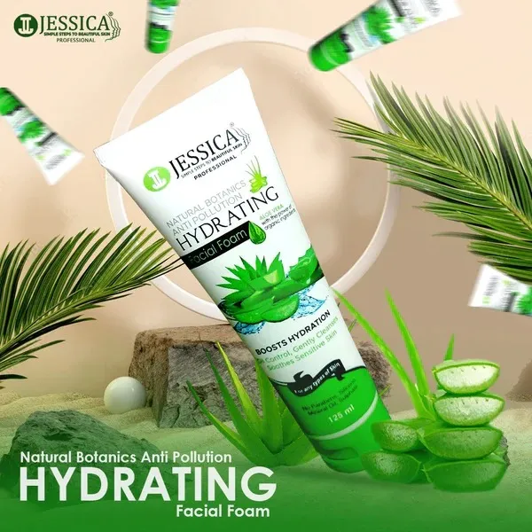 BotanicAloe Facial Foam - 125ml NATURAL BOTANICS ANTI POLLUTION HYDRATING FACIAL FOAM BOOST HYDRATION - Image 2