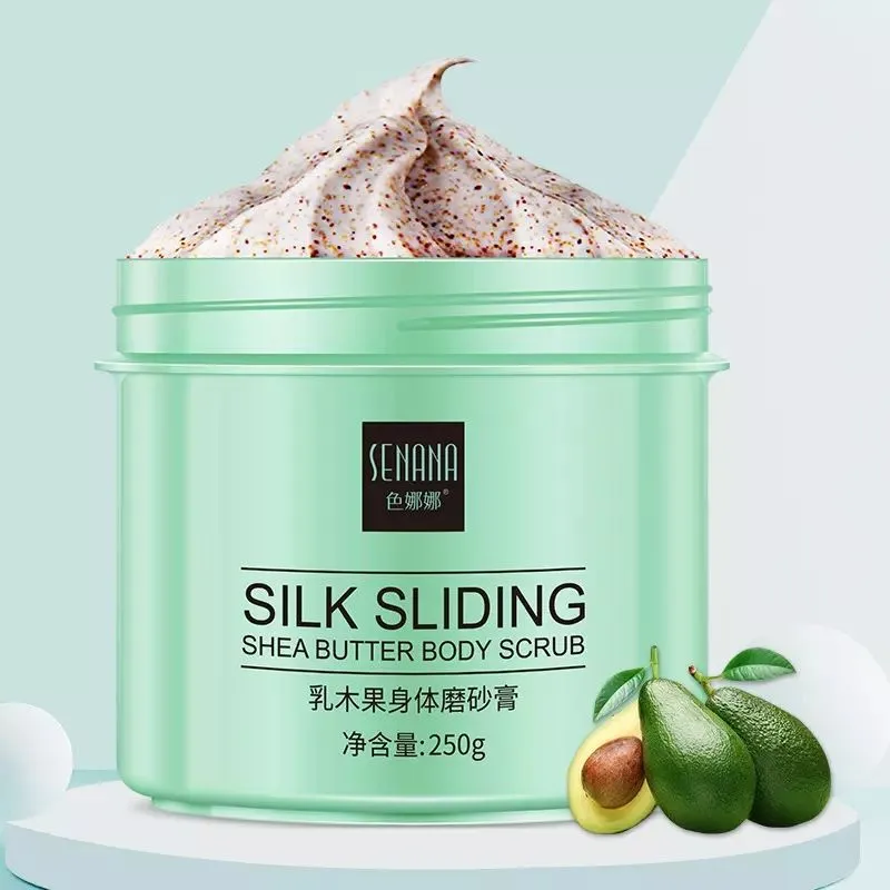 Silk Sliding Shea Butter Body Scrub Exfoliating Body Scrub 250g SNN21804