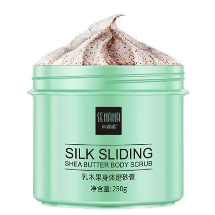 Silk Sliding Shea Butter Body Scrub Exfoliating Body Scrub 250g SNN21804 - Image 2