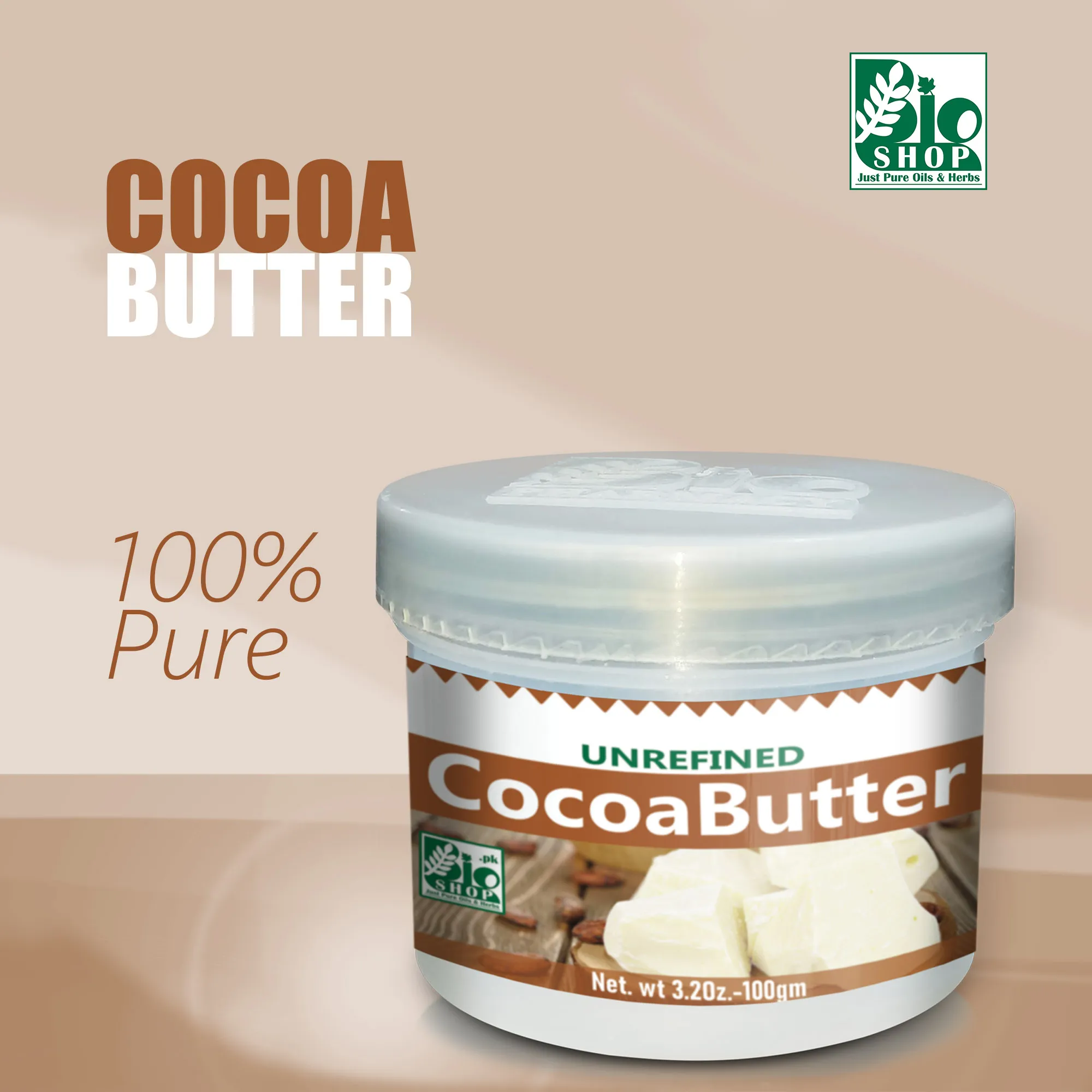 Cocoa_Butter by Bio Shop™ 100% Pure & Organic Refine | Best for Face and Skin DIY Products - Image 2