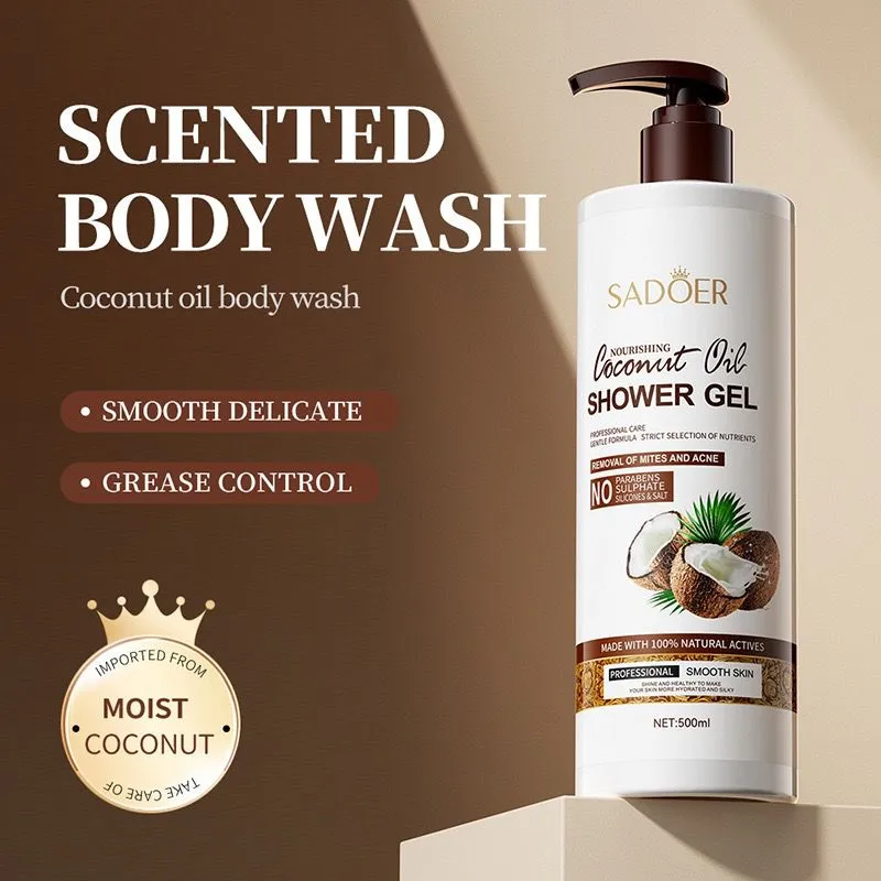 Sadoer Moisturizing Coconut Oil Shower Gel Amino Acid 500ml SD90534