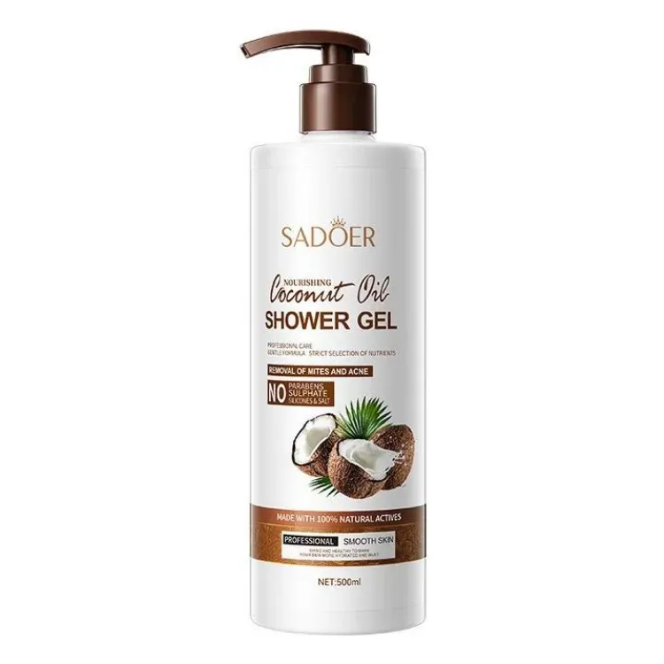 Sadoer Moisturizing Coconut Oil Shower Gel Amino Acid 500ml SD90534 - Image 2