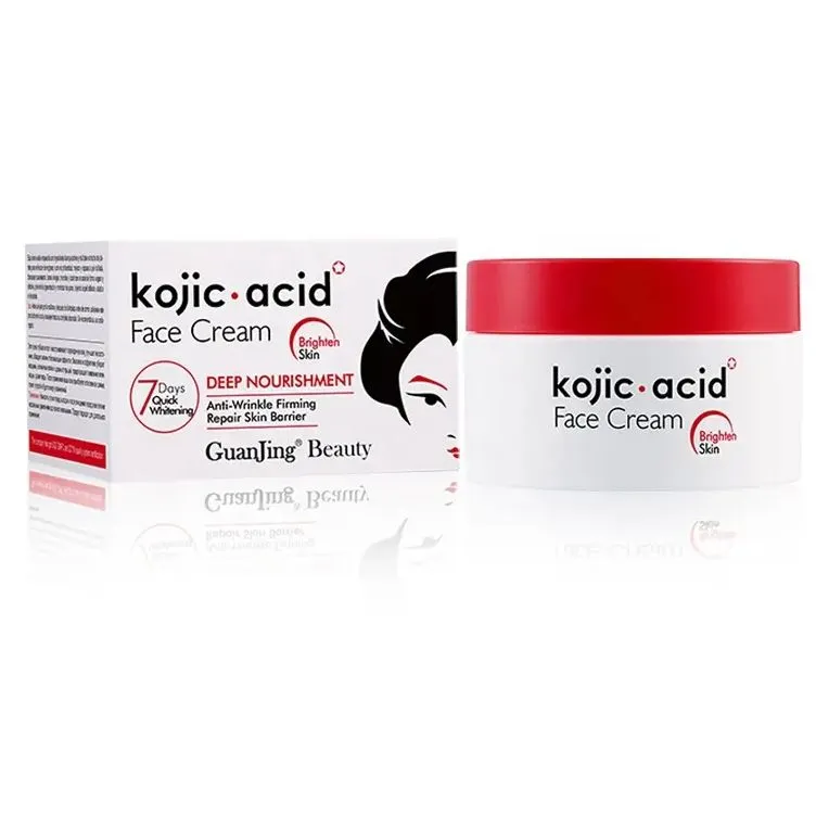 Guanjing Kojic Acid Moisturizing Face Cream Skin Glowing Cream For Dark Black Skin 50g GJ7162 - Image 2