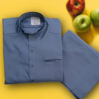 Shalwar Kameez Egyptian Blue Imported Sattan Cotton